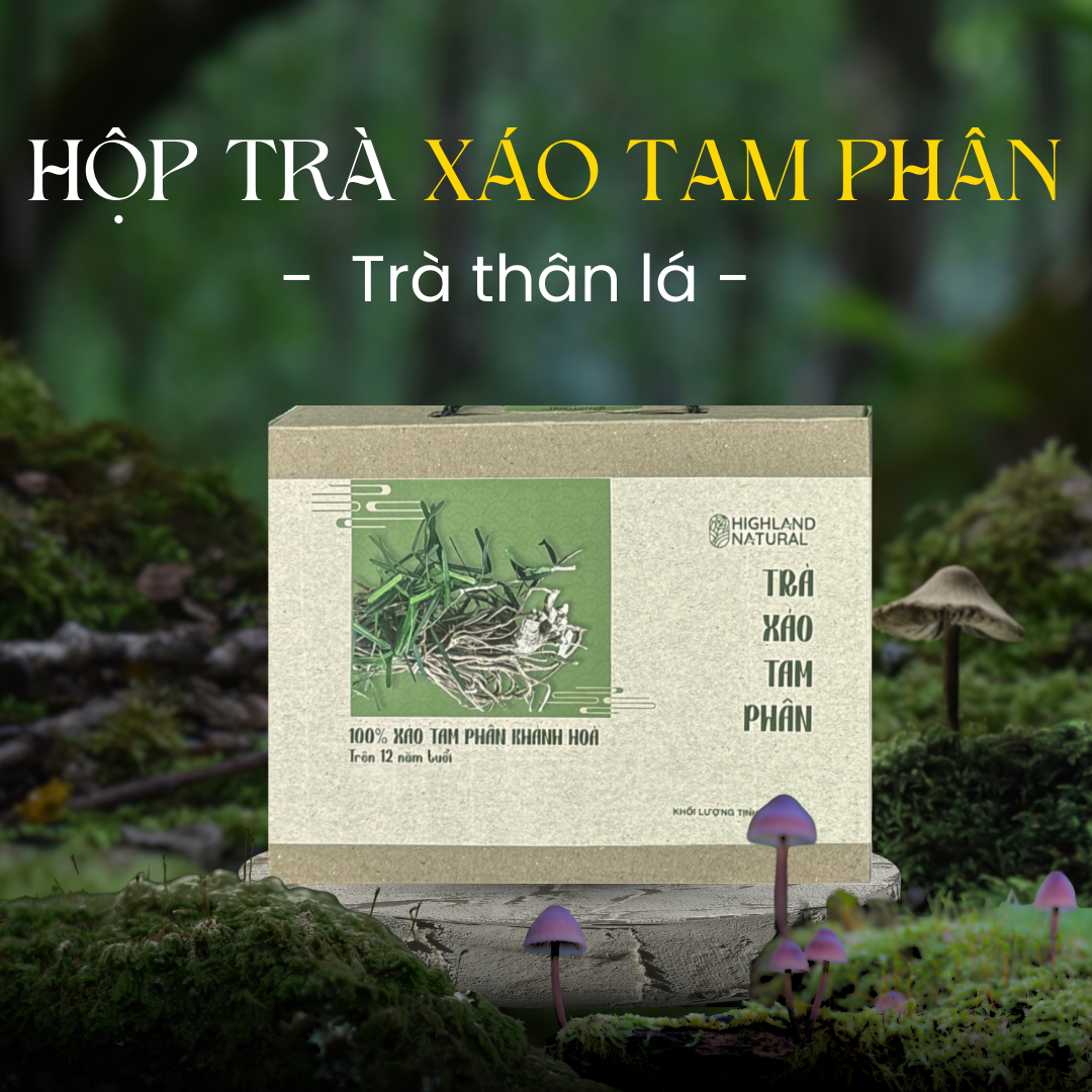 Trà thân, lá xáo tam phân 100G