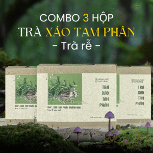 [COMBO 3 HỘP] Trà rễ xáo tam phân 100G