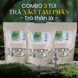 [COMBO 3 TÚI] Trà thân, lá xáo tam phân 200G